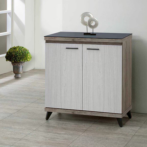 莫蘭多原木雙門鞋櫃